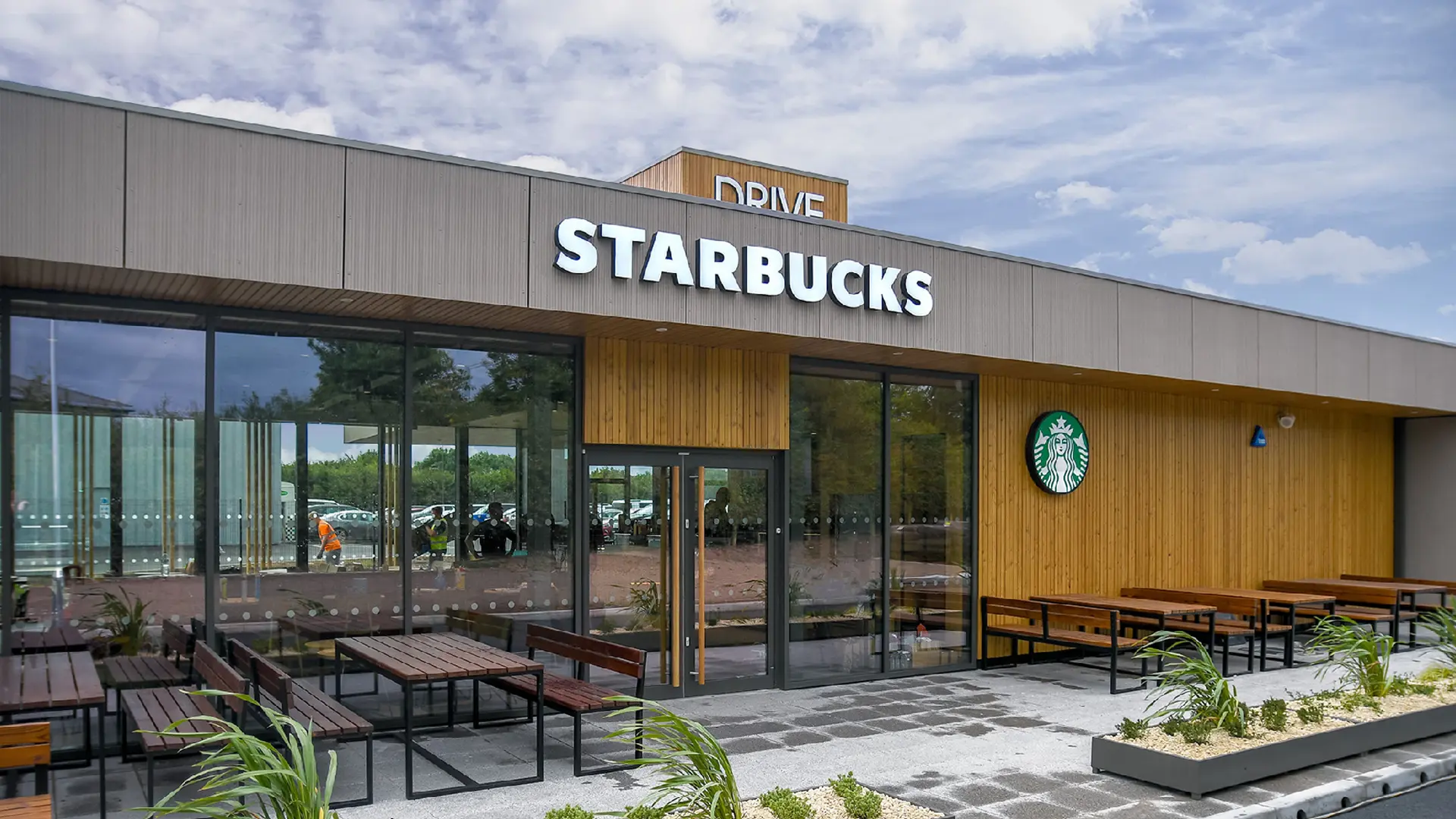Starbucks With EQUITONE linea cladding