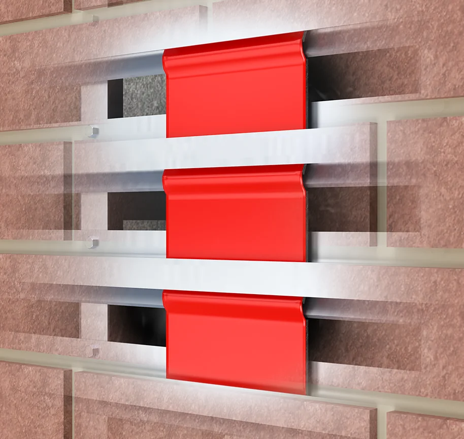 A brickslip intumescent pad