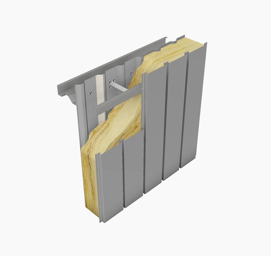 Euroclad Elite 54 Built up wall system