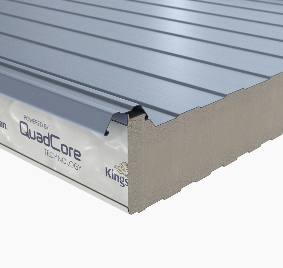 A model on Kingspan Lopitch roof panels