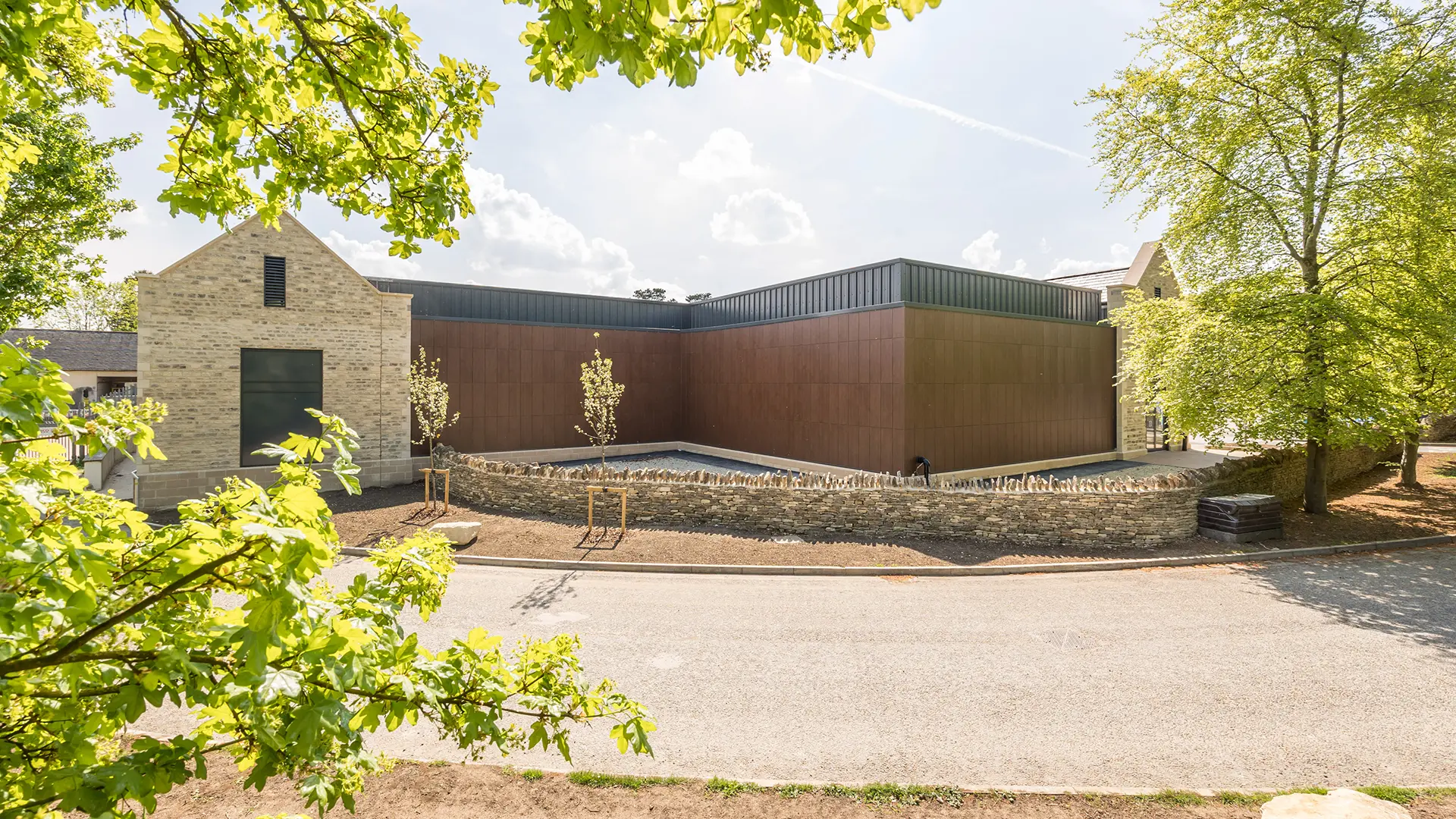 Wood effect cladding